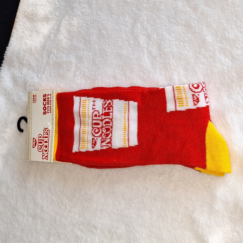 Nissan Cup Of Noodles new pair of socks (men's shoe size 6-12)